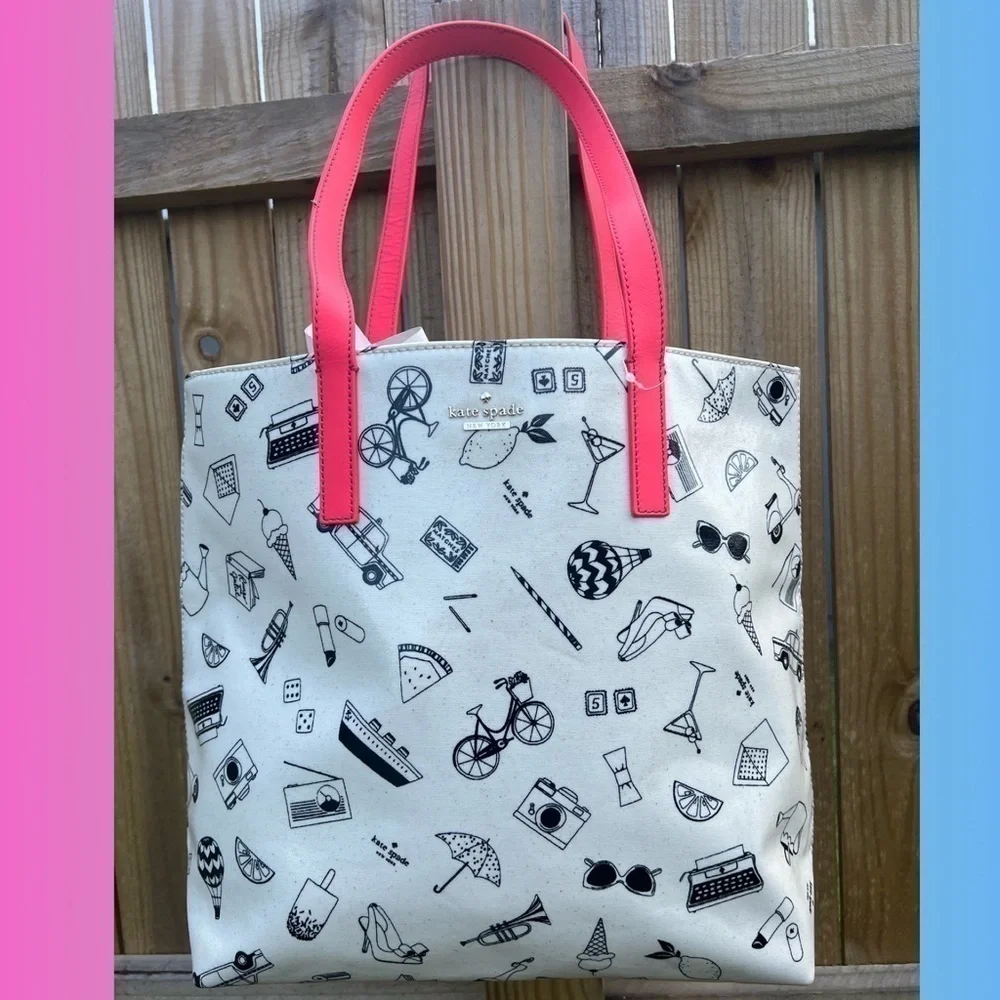 Kate Spade Things We Love Tote Steal The Spotlight Tote Bag PXRU6323 Rare